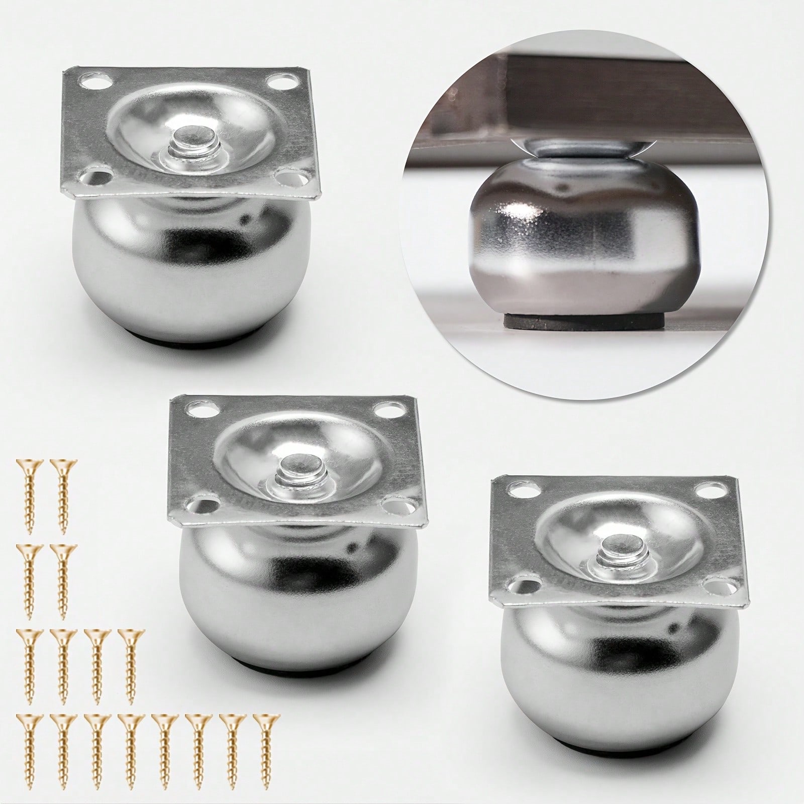 Furniture Leg Set - [4 Buah Kaki Furnitur Logam] 4
