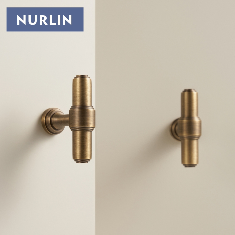 Furniture Hardware Design - Nurlin Kuningan Padat Perancis Retro Perunggu
