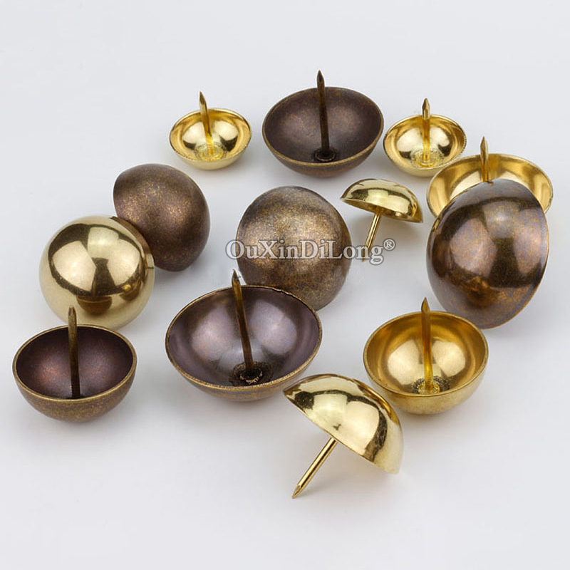 Furniture Upholstery Hardware - 10PCS Paku Dekoratif Antik Kuningan Retro