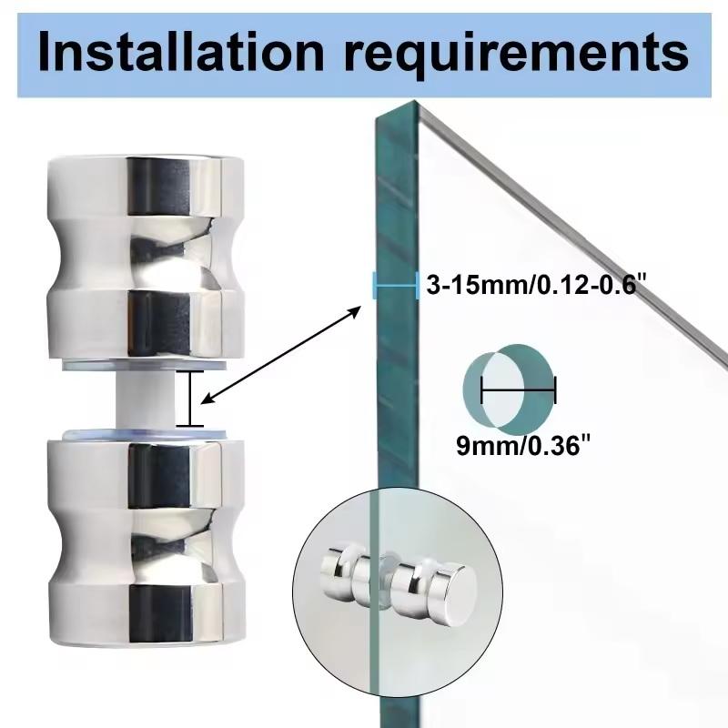 Gagang Pintu Kaca Shower Berga - Furniture Hardware Supply ulasan dan harga