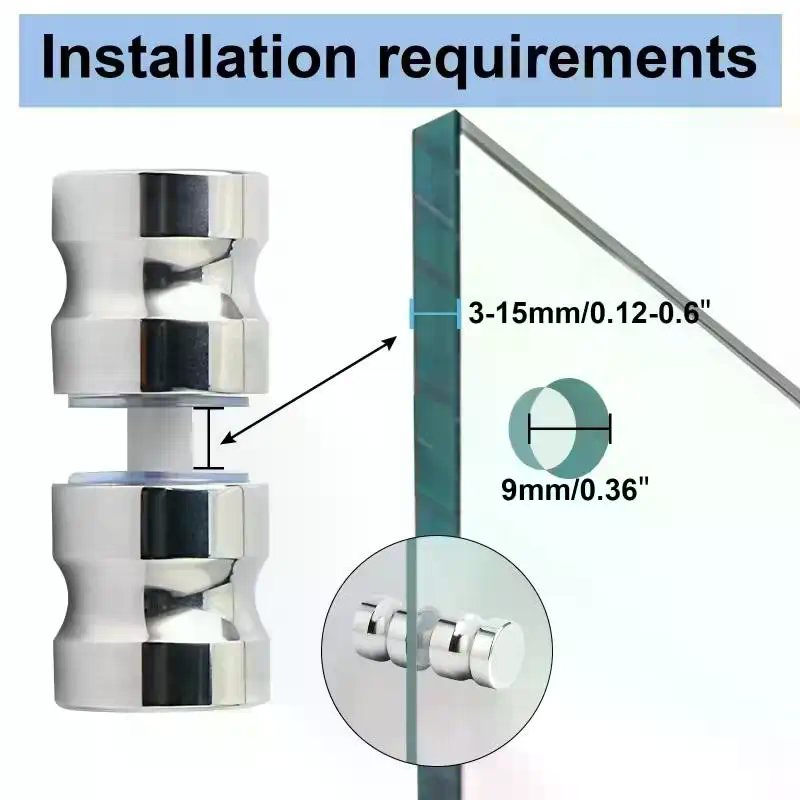 Gagang Pintu Kaca Shower Berga - Furniture Hardware Supply ulasan dan harga