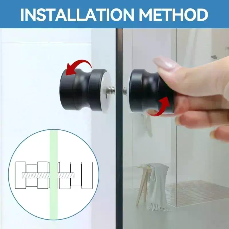 Gagang Pintu Kaca Shower Berga - Furniture Hardware Supply ulasan dan harga