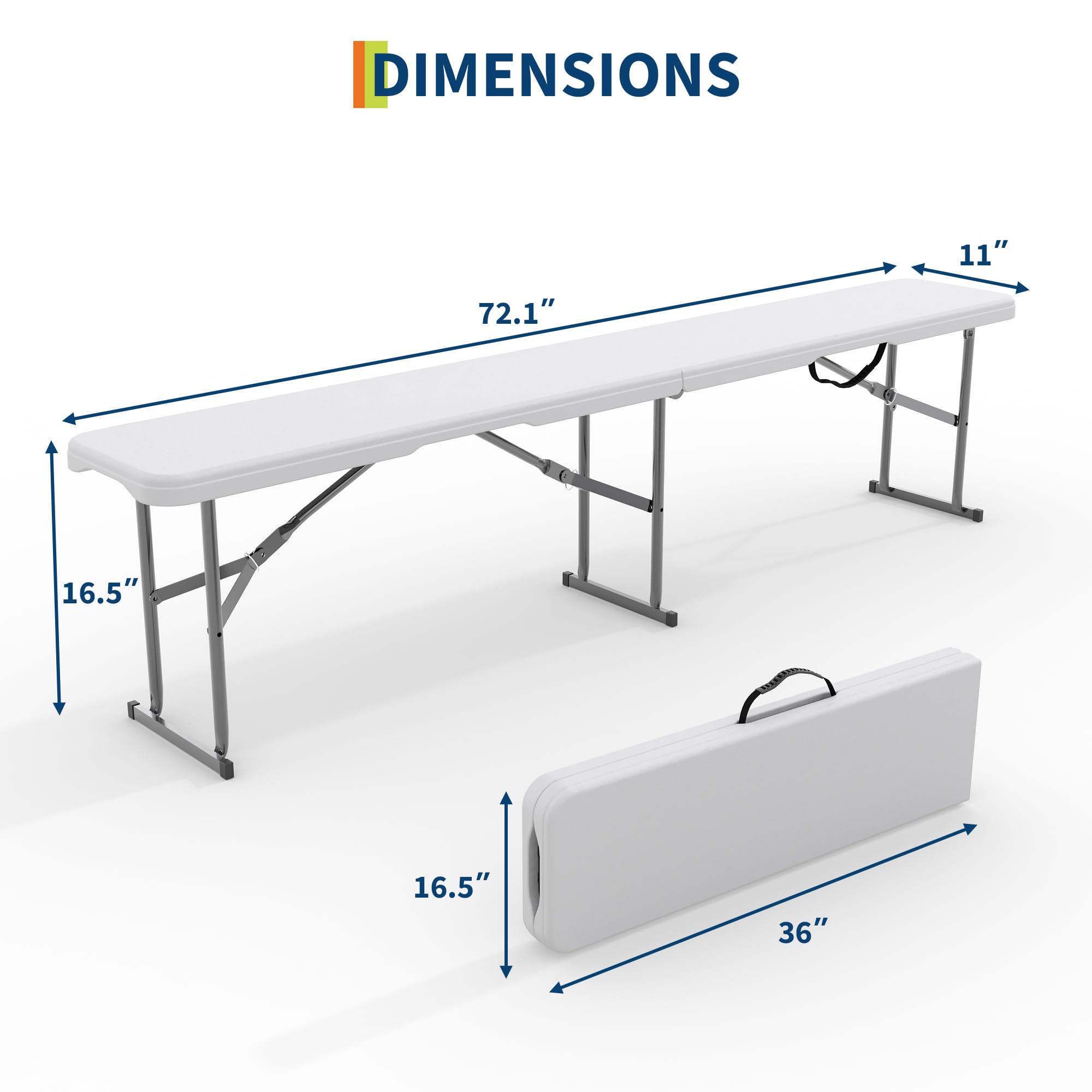 2-Pack Bangku Lipat Luar Ruang - Furniture Hardware Design ulasan dan harga