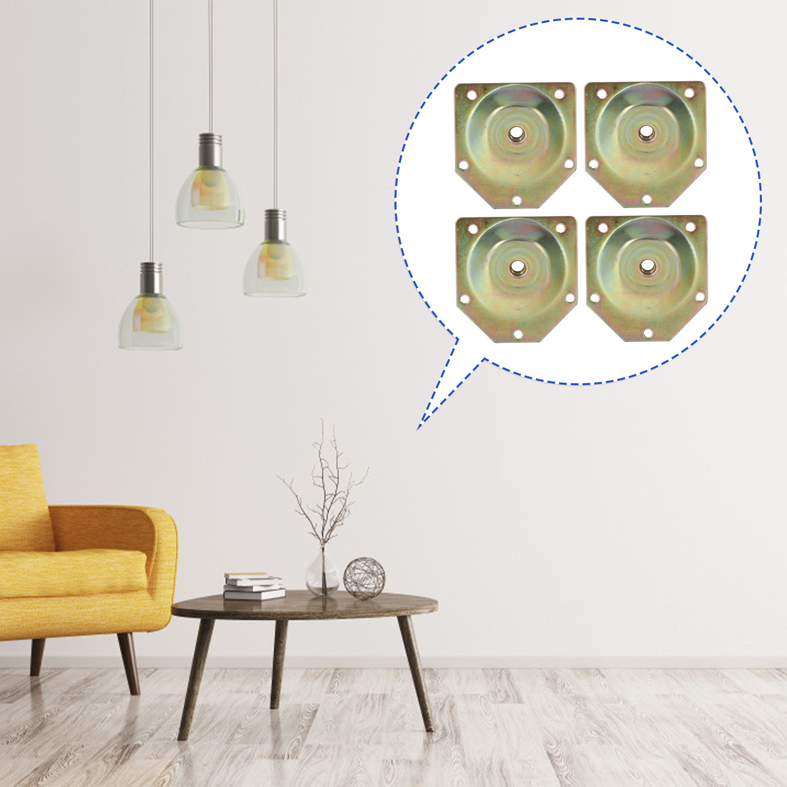 4 Buah Set Mur 12 Derajat Pela - Furniture Leg Set ulasan dan harga