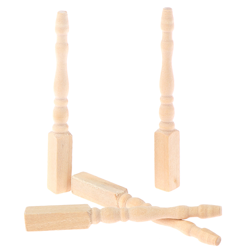 ● 4 buah/set 1:12 Aksesori Fur - Furniture Leg Set ulasan dan harga