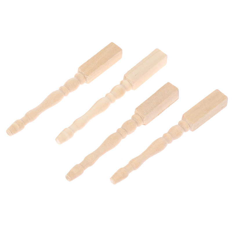 ● 4 buah/set 1:12 Aksesori Fur - Furniture Leg Set ulasan dan harga