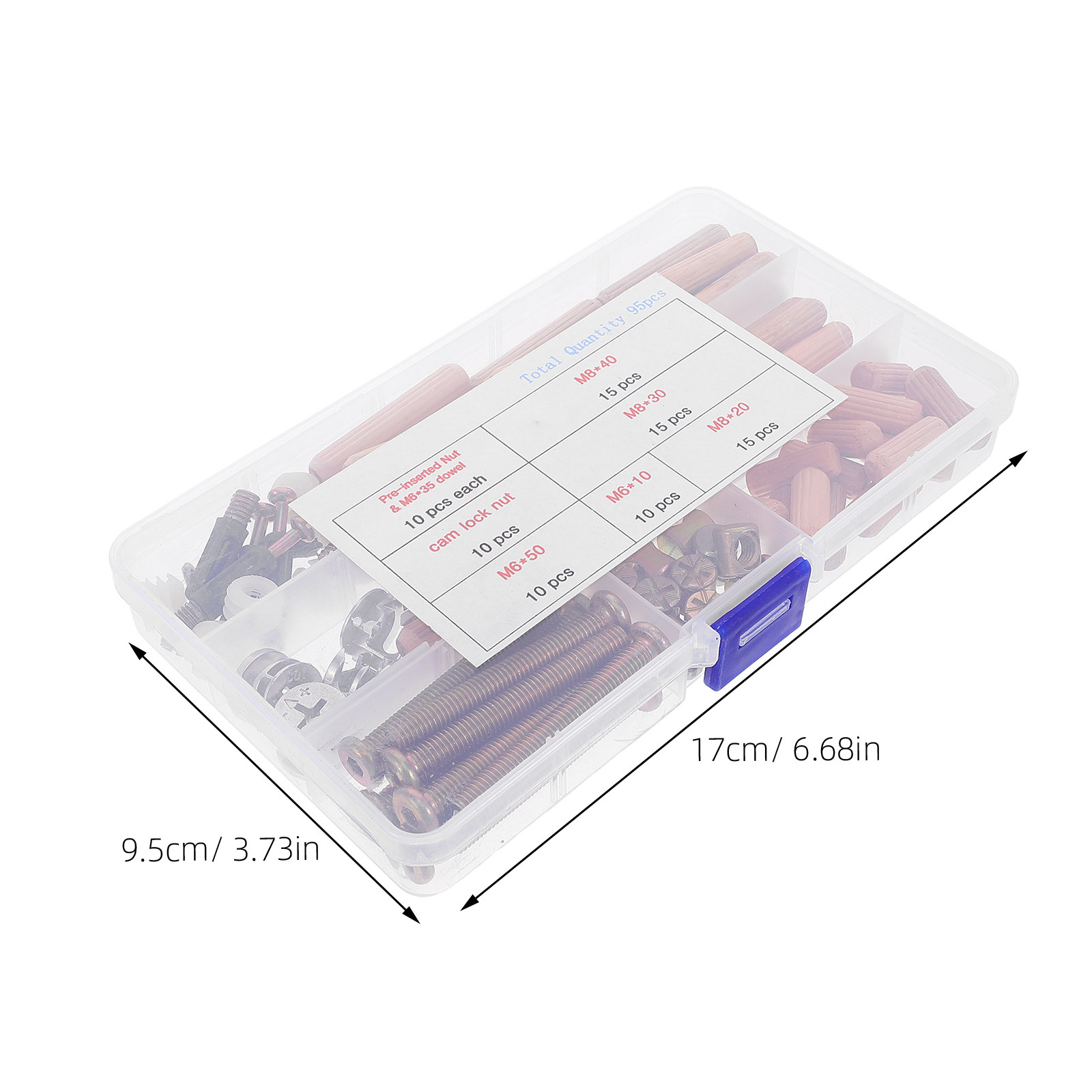 95Pcs Set Perlengkapan Konekto - Furniture Hardware For Bed ulasan dan harga