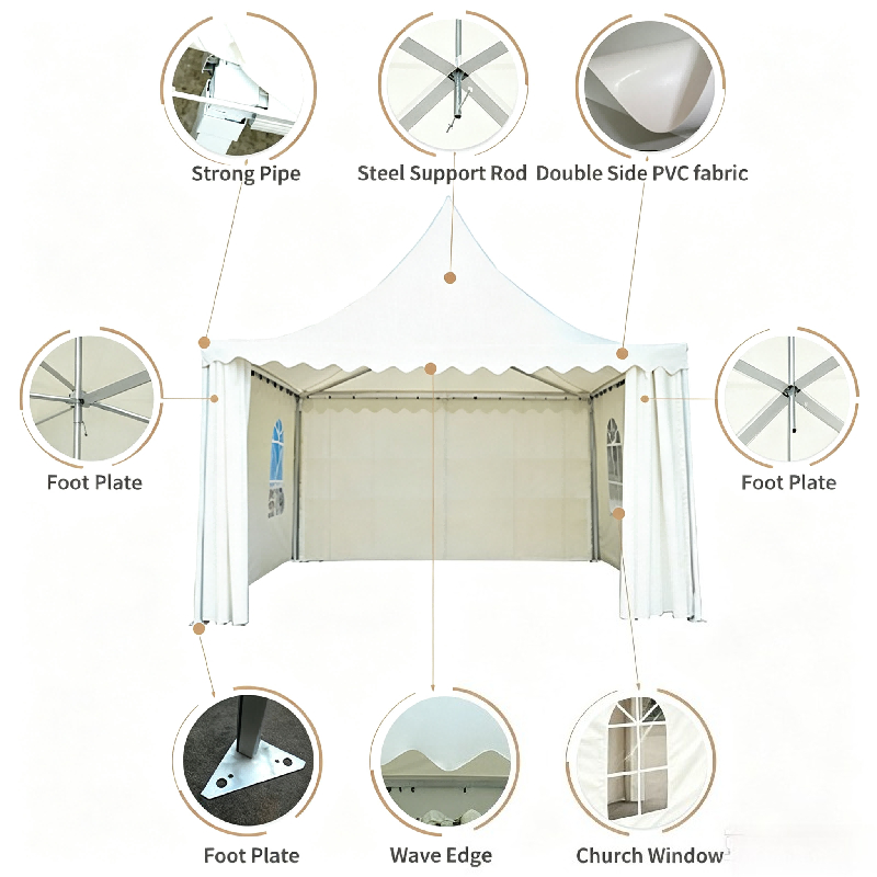 Tenda Pagoda Putih yang Dapat  - Furniture Leg Set ulasan dan harga